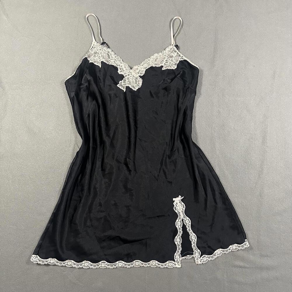 Chic Black Lace Accent Mini Dress